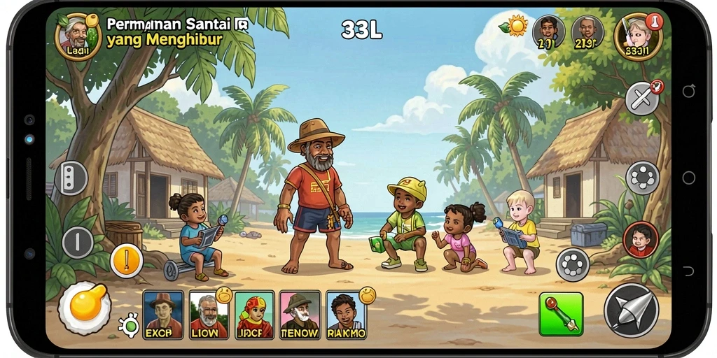 Tampilan gameplay 33L yang seru dan menghibur.