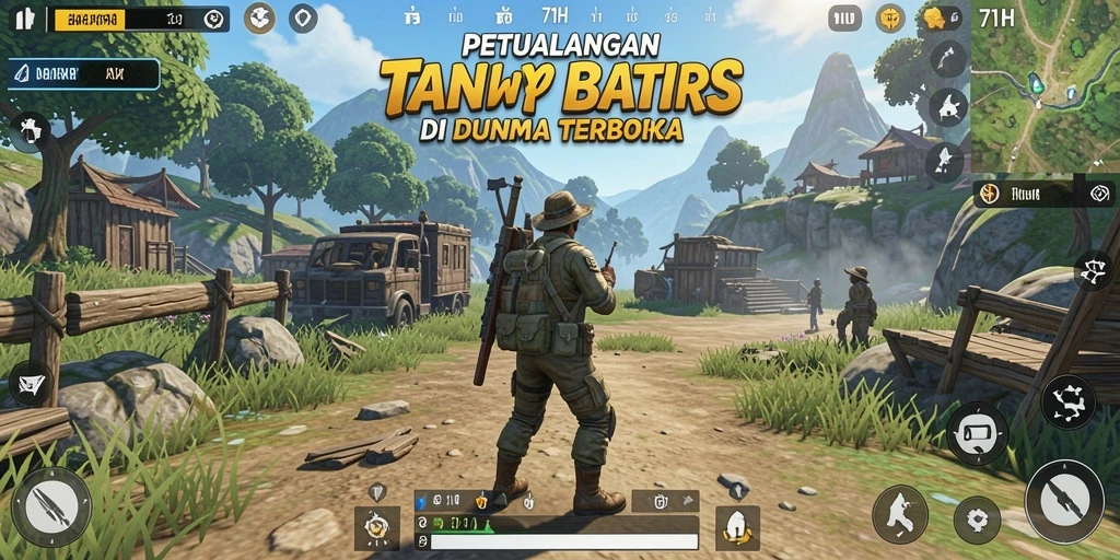 Screenshot gameplay 71H yang menarik dalam dunia terbuka.