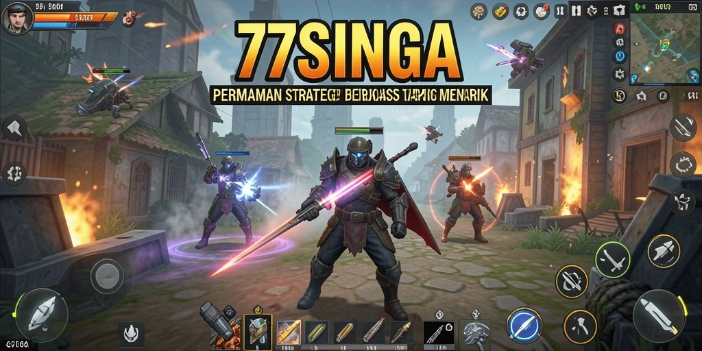 Tampilan gameplay 77SINGA yang menarik dan strategis.