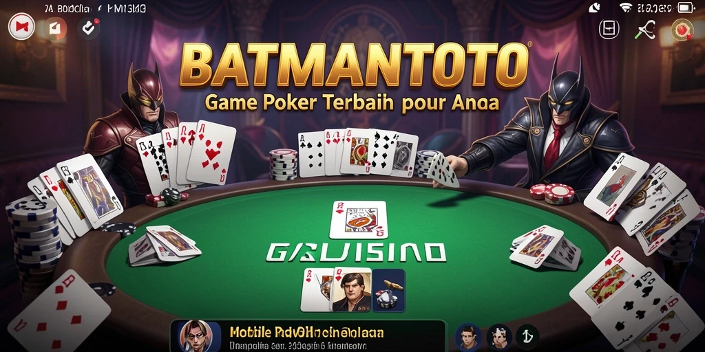 Gameplay seru saat bermain poker di BATMANTOTO.