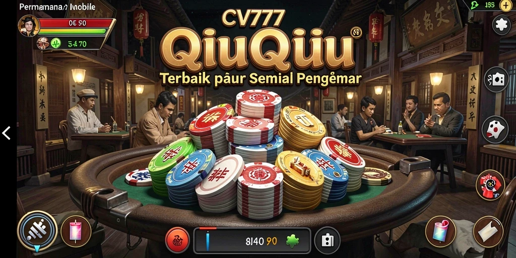 Tampilan gameplay QiuQiu menegangkan di CV777.