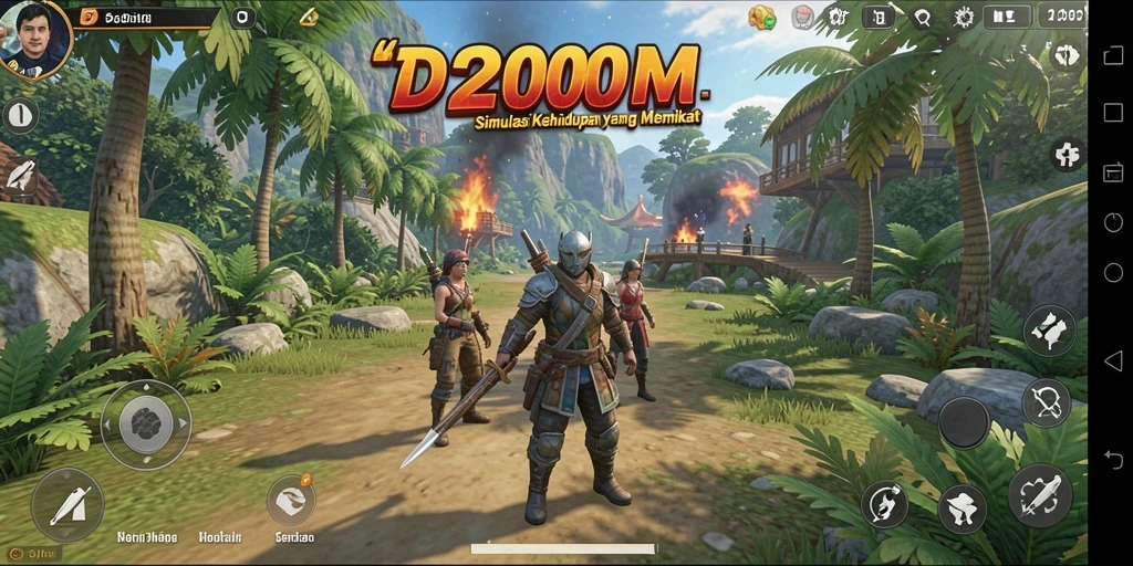 Gameplay D200M yang menarik dan interaktif dalam simulasi kehidupan.