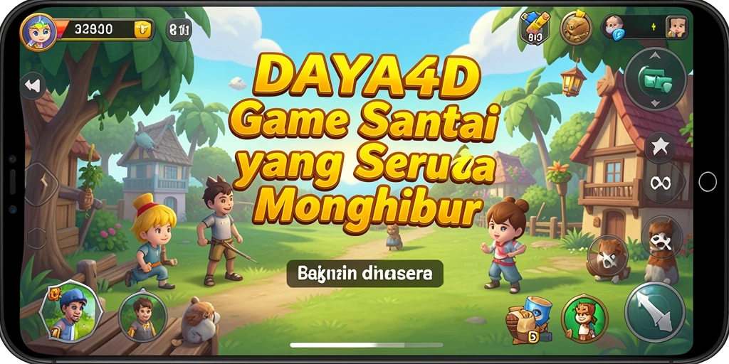 Screenshot DAYA4D menampilkan aksi gameplay santai dan menyenangkan.