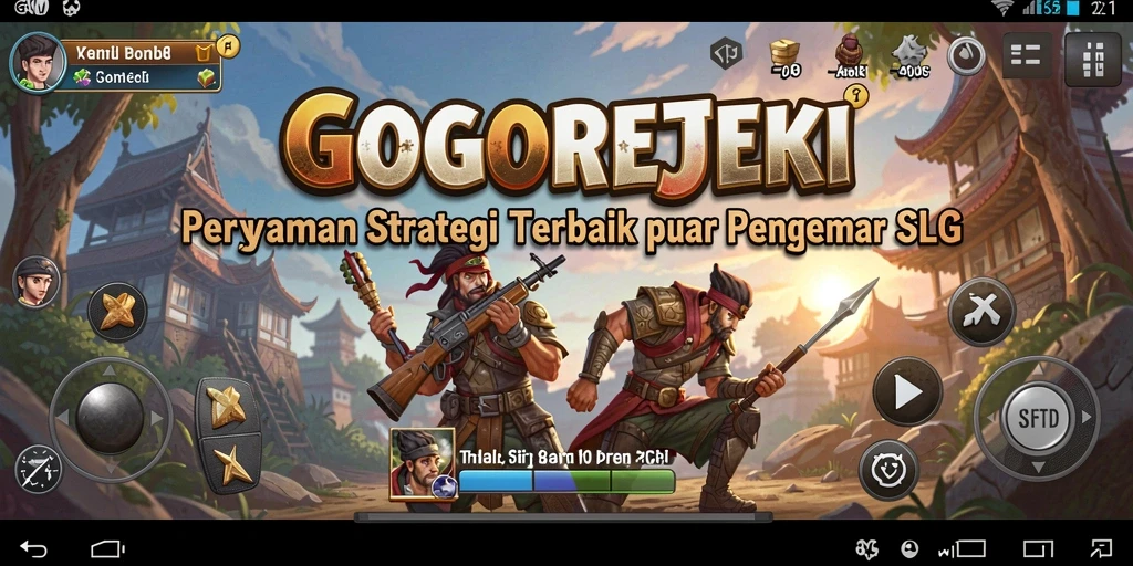 Screenshot gameplay GOGOREJEKI menunjukkan aksi strategi yang intens.