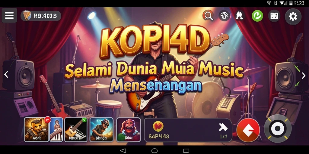 Tampilan gameplay KOPI4D yang menarik dan interaktif.