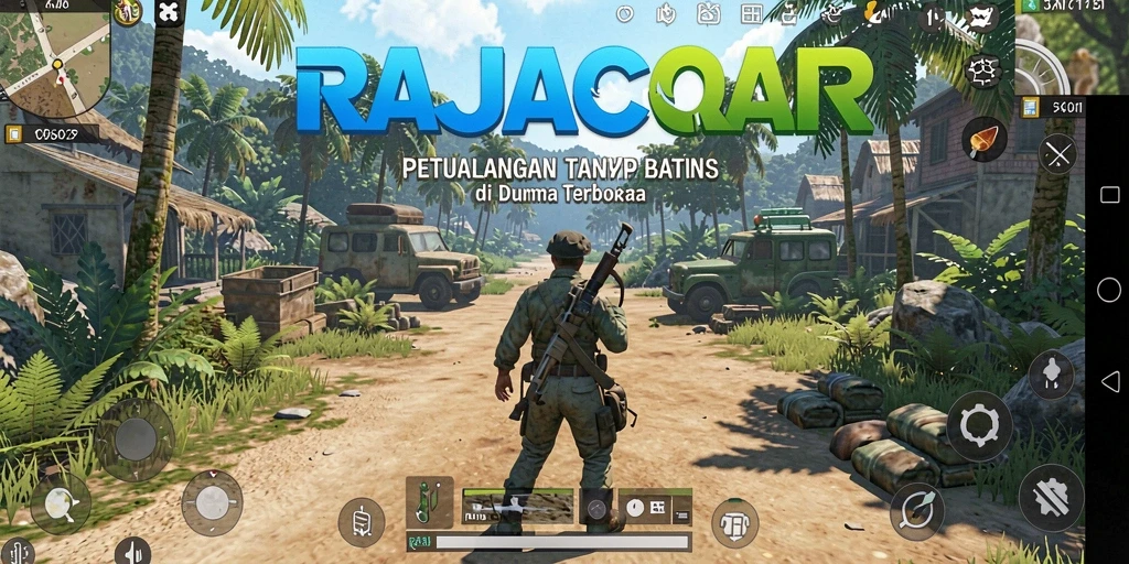 Screenshot RAJACAIR menunjukkan keindahan dunia terbuka yang menakjubkan.