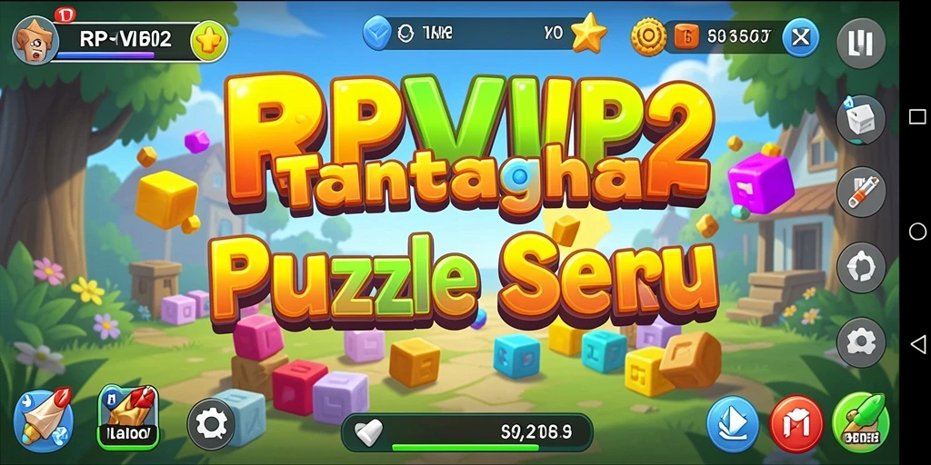 Screenshot utama RPVIP2 menampilkan gameplay Puzzle yang seru.