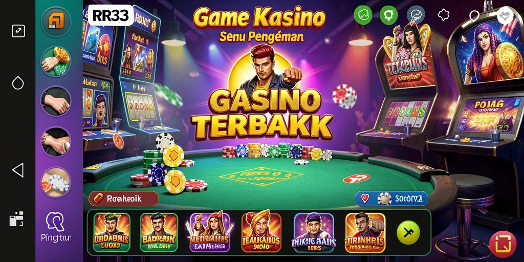 Screenshot gameplay RR33 menampilkan aksi permainan Kasino yang seru.