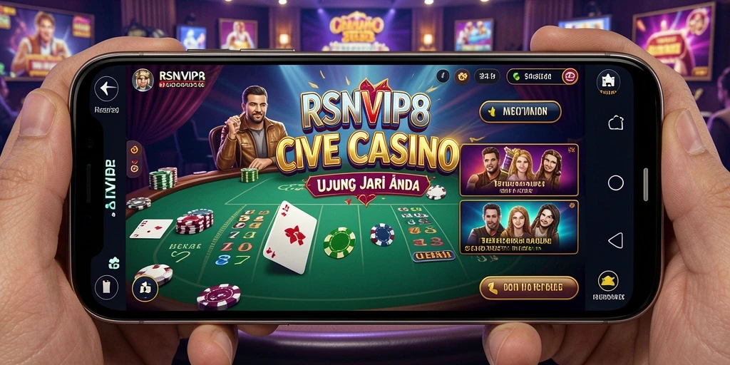 Tampilan gameplay interaktif di RSNVIP8 Live Casino.