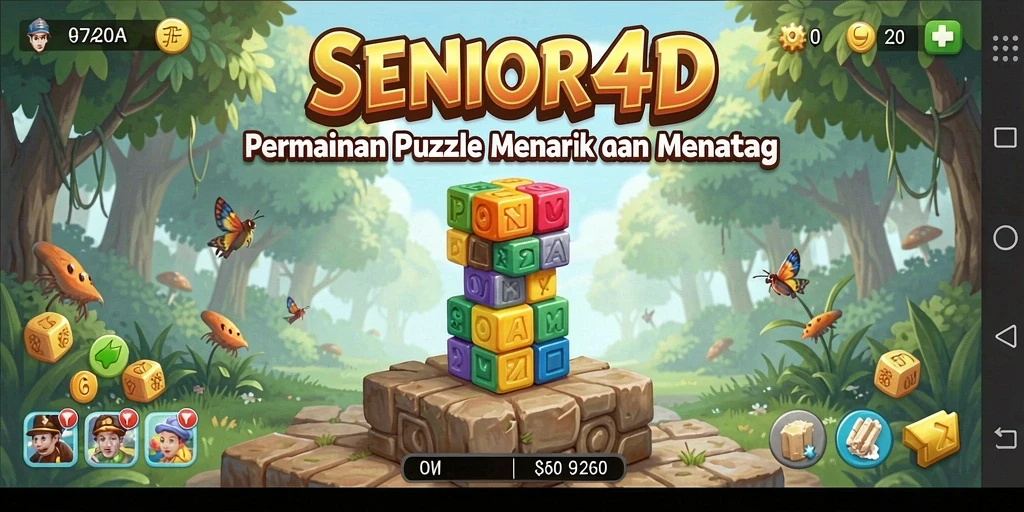 Screenshot gameplay SENIOR4D menampilkan tantangan Puzzle yang seru.