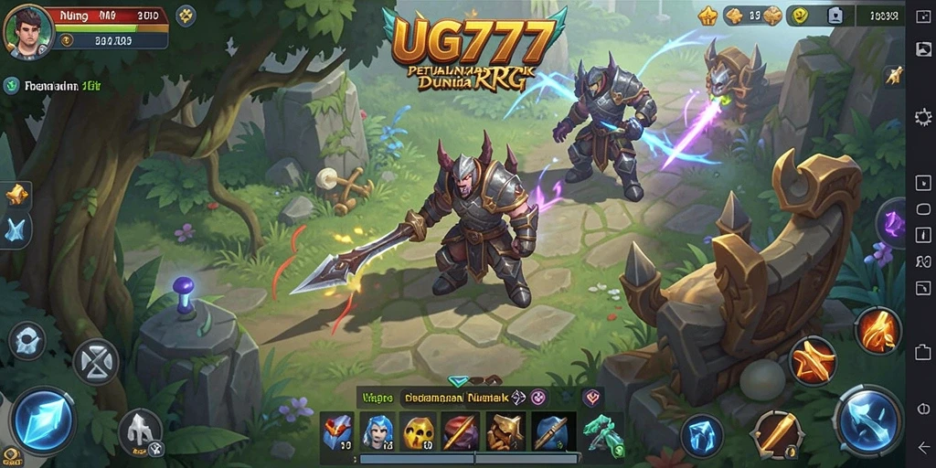 Tampilan gameplay RPG yang mendebarkan di UG777.