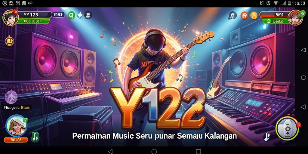 Tampilan gameplay YY123 yang penuh warna dan interaktif.